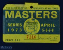 1973 US Masters Golf Tournament Badge - won by Tommy Aaron - complete with Augusta National Golf