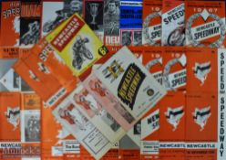 1947-1977 Newcastle Speedway programmes, League, Cups, Internationals, with noted programmes of