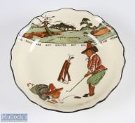 Royal Doulton Series Ware Charles Crombie Ceramic Bowl round bowl with shaped rim with motto 'All