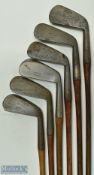 Assorted Irons (6) features J Aitken Portrush smf mashie, J Aitken Portrush smf driving iron,