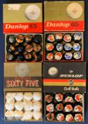 Dunlop 65 Golf Ball Boxes to include wrapped Dunlop 65 balls, condition of boxes mixed 4x ball in
