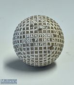Rare Paxtons 27 ½ Guttie Mesh Pattern golf ball - 2 visible strike marks - and retaining some of the