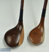 2x Socket Head Spoons - McEwan large head and a Dickson Compact head both with full brass sole