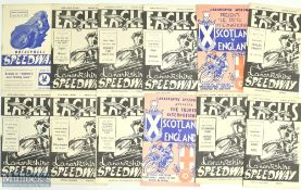 1951-1958 Lancashire Eagles Speedway programmes, to include national league, national trophy and