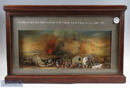 1879 Battle of Rorke's Drift Diorama: an impressive, cased model with diecast figures depicting