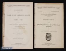 Americana - Maps - Economic Geology of the Independence Quadrangle, Kansas 1906 publication with two