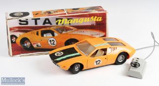 Piko Made in GDR GD22 119 Mangusta De Tomaso Remote Controlled Car in orange colour with black