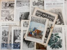 Assorted Victorian Comics / Magazines from 1859s to 1890s consisting of; Boys of England 1870. (