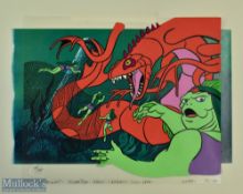 c1976 Star Trek Filmation Norway Animation Cel Background Production art, this is an original
