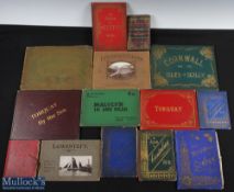 c1860 Souvenir guide of the North, 40 engravings on glazed cards within a tartan slipcase, plus a