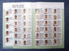 1989 Signed British & I Lions 1st Test programme: Fully autographed by the Lions squad in Australia,