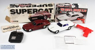 Two Corgi Boxed Remote Controlled Jaguar Cars M5300 The Saints Jaguar XJS and M5720 Supercat