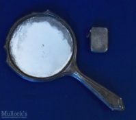 1909 Birmingham Silver Hallmarked Vesta case, made by WJM & Co Birmingham - this has a small