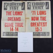 1971 British Lions Tour of New Zealand (5): Super collection of varied items from arguably the
