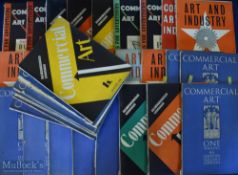 1926-1938 A Selection of Commercial Art magazines, published by The Studio Ltd London, a Finely