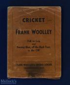 Cricket Flick Book - Frank Woolley 1936 - double sided flick book showing him 