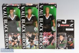 3x Hasbro All Black Heroes Figures Jeff Wilson, Christian Cullen and Michael Jones, all in