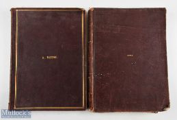 Music a fine collection of approx. 50 mid-19th printed ballads, compiled into two volumes, each with