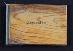 Palestine - Unusual Souvenir Booklet c1880s-1900 - being of 12 photograph views of Jerusalem and