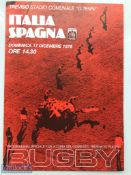 Rare 1978 Italy v Spain Rugby Programme: Sought-after in our April Sale, another copy of this Rovigo