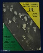 1961 S Africa v Australia 2nd Test Rugby Programme: Official souvenir issue from Port Elizabeth,