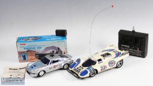 2 Remote Controlled Porsche Racing Cars inc Tandy sonic controlled Porsche 930 10