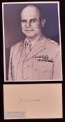 WWII James 'Jimmy' Doolittle (1896-1993) Autograph Page American World War II veteran and leader
