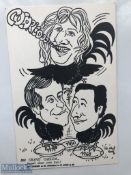 Grand Chelem', French Rugby Caricature Postcard: Commemorating their first 3 Grand Slams with