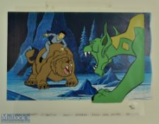 c1976 Star Trek Filmation Norway Animation Cel Background Production art, this is an original