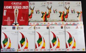 2021 British & Irish Lions Rugby Tour of South Africa programmes & magazine (9): Officially produced