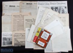 General Strike 1926 group of newspapers issued during the General Strike, including The British