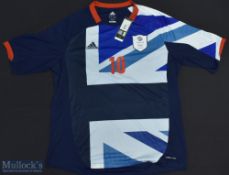 2012 London Olympics Football Shirt made by Adidas Still with Tag, Short Sleeve, Size XL, Bellamy 10