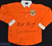 1953 Blackpool FC FA Cup Replica Signed Football Shirt made by Toffs, Long Sleeve, Size L, signed to