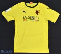 2015 Watford FC Women’s Super League Football Shirt sponsored by McGinley Support Services, Made