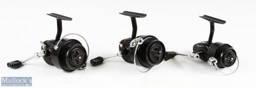 A collection of 3x Mitchell fixed spool reels comprising 315/305/309 all right-hand wind good Bail