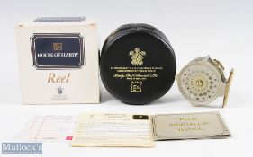 Fine Hardy 125th Anniversary limited edition Bougle reel numbered 0468 produced in 1998 as a replica