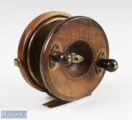 A very interesting Frog Back unnamed centre pin reel, stamped Pat No 400362, 5