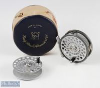 Hardy Alnwick the lightweight alloy fly reel 3/16 inch spool with twin screw latch black handle