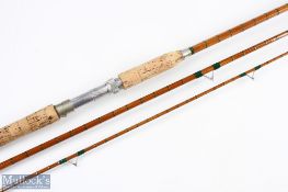 Carter & Co split cane float rod 25 inch handle with alloy down locking reel seat and collar with