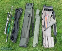 A collection of course fishing equipment to include - Super Specialist rod quiver. A collection of