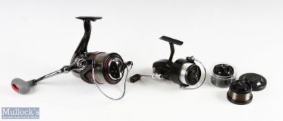 Mitchell France 301 fixed spool reel strong bail arm runs very well light use +2 spare spools in