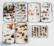 Selection of Wheatley fly boxes in different sized slim alloy aluminium cases with foam linings