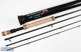 Alan Riddell custom rod lo risen carbon fly rod 9ft 4pc line 9 # double alloy blocking real seat