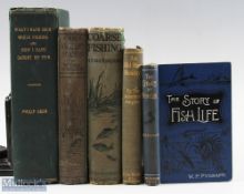 Period Fishing Books to include An Anglers Season Earl Hodgson 1909, What I Have Seen While
