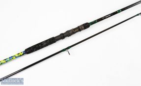 Allen Riddell hand built special carbon rod 11 ft 2pc 2.5lb abbreviated marbled composite handle