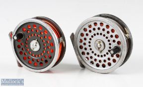Hardy Alnwick Marquis 7 alloy fly reel 3 7/16 inch spool with black handle to screw latch rear
