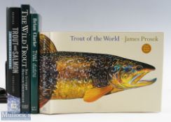 Trout 7 Salmon Fishing Books, to include Trout Etcetera Brian Clarke 1996, Trout & Salmon of North