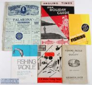 c1950-1960 Fishing Sales Catalogues Magazines, to include Alex Martin 1953 and c1960 brochure, J B