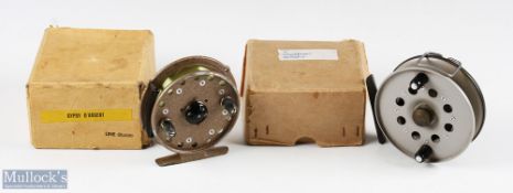 Gypsy D Argent trotting reel 3 ½ inch spool twin handles twin screw latch on off check movable