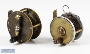 2x S Allcock & Co small fly reels 2 ½